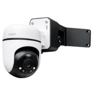 Czarny uchwyt narożny do kamer Tapo do montażu na elewacji