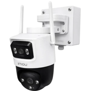 Puszka instalacyjna do kamer Imou montowana na elewacji budynku