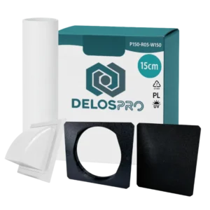 Przepustu do klimatyzatora 150 mm czarny