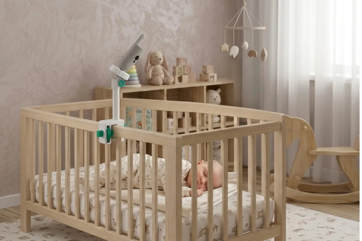 jak zamontować kamerę philips avent nad łóżeczkiem