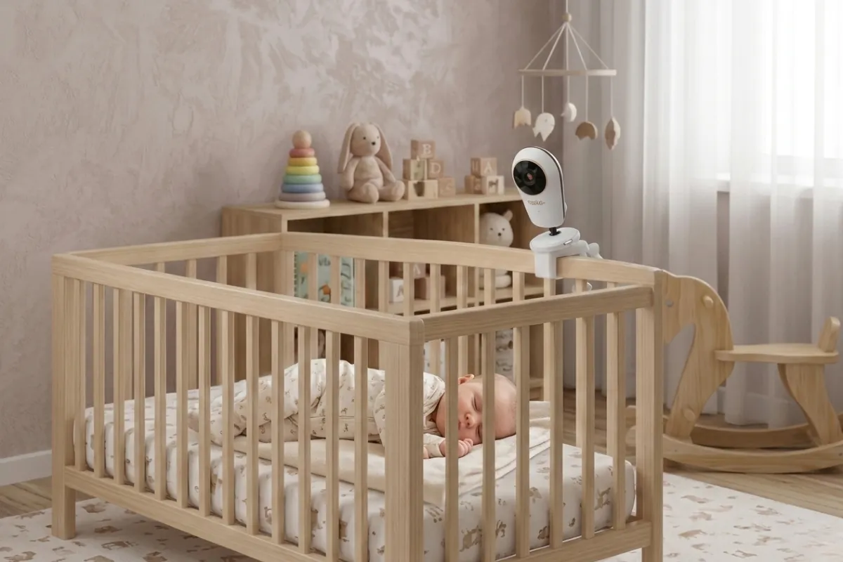 Jak zamontować kamerę niani nad łóżeczkiem
