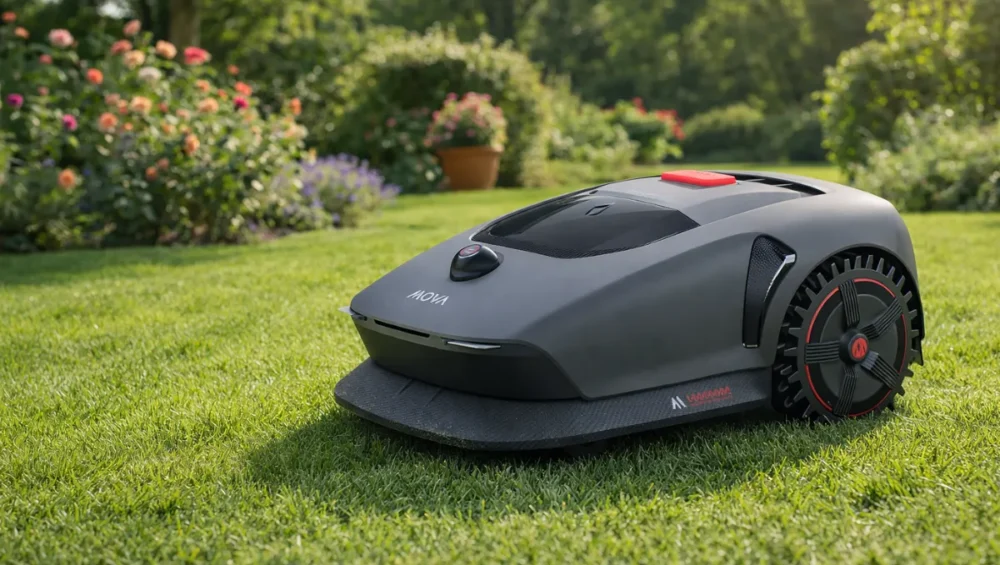 robot koszący Dreame Mova 1000 koszenie trawnika w ogrodzie