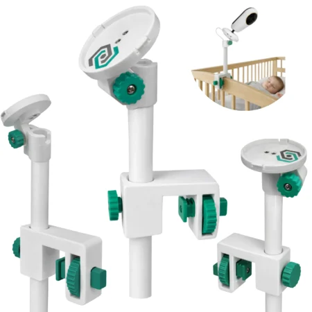 uchwyt do niani elektronicznej Neno Vera zamontowany do łóżeczka bez wiercenia uchwyt do niani elektronicznej Neno Vera