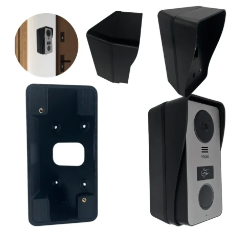 Adapter kątowy lewy czarny do wideodomofon VIRONE VDP-60FHD