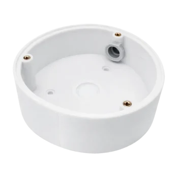 Okrągła puszka montażowa do kamer Hikvision z miejscem na przewody