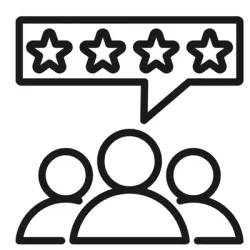 Ikona opinii klientów – sprawdzone produkty DELOSPRO