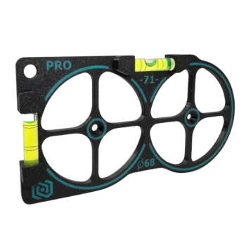 Szablon do gniazdek instalacyjnych do precyzyjnego wyznaczania otworów pod puszki elektryczne